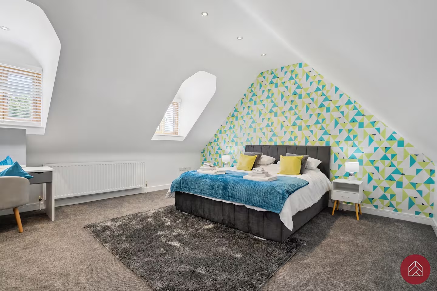 Spacious super king bedroom